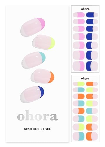 ohora Semi Cured Gel Nail Strips - French Manicure Wraps