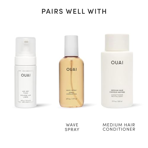 OUAI Air Dry Foam Mousse for Curly Hair & Beach Waves - 4 Oz