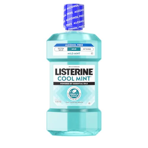 Alcohol-Free Mouthwash Cool Mint 1L – Kills 99.9% Bad Breath Germs