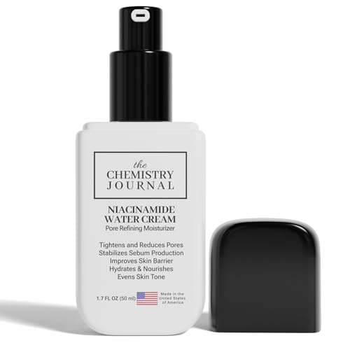 Niacinamide Water Cream - Pore Refining Face Moisturizer, Oil Control, Ultimate Hydration, Lightweight Cream, Radiant/Even Complexion. Made in the United States of America.