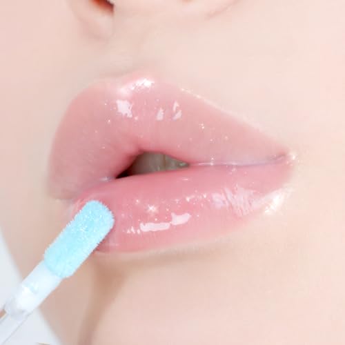 Lip Potion Milk Pearl Gloss No.1 Soda Moon | High Shine Gloss with Light Plumping & Gem Glitter | 0.3 Oz
