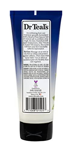 Dr. Teal's Gentle Exfoliant Foot Scrub with Pure Epsom Salt - 6 oz