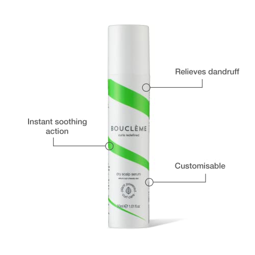 Bouclème Dry Scalp Serum for Dandruff & Flaky Scalps - Vegan Hair Treatment, 1 fl oz