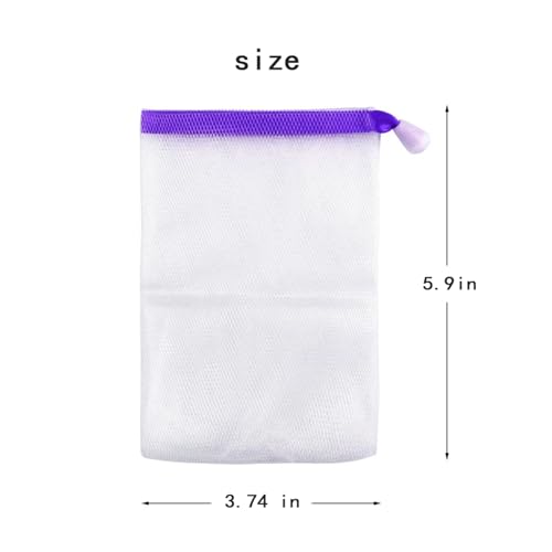 INVODA 60PCS Soap Mesh Bags - Double Layer Drawstring Net