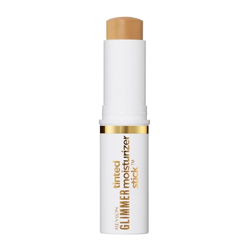 Revlon Glimmer Tinted Moisturizer Stick 140 Medium, 0.31 oz - Buildable Glow & Hydration