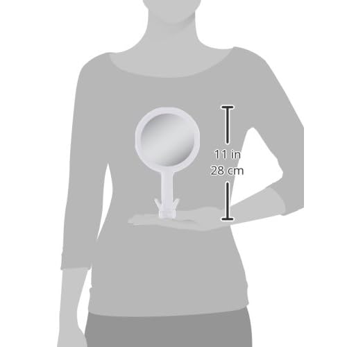 Zadro Acrylic Hand Mirror with 1X - 5X Magnification, Acrylic Finish, 7 Inch