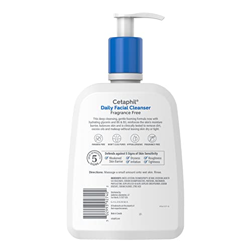 Cetaphil Daily Facial Cleanser for Oily & Combination Skin, 16oz