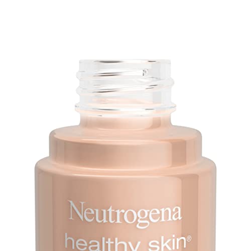 Neutrogena Healthy Skin Liquid Makeup Foundation, Broad Spectrum SPF 20 Sunscreen, Lightweight & Flawless Coverage Foundation with Antioxidant Vitamin E & Feverfew, Natural Tan, 1 fl. oz