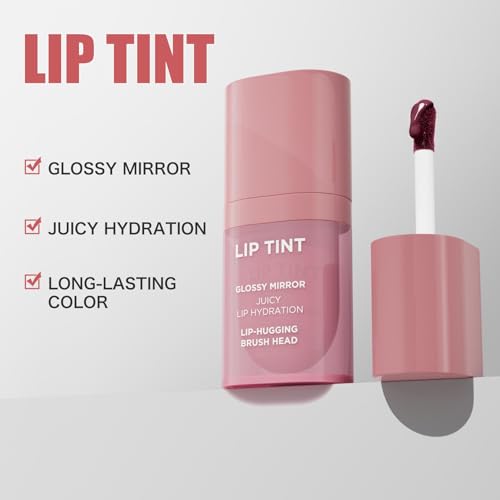 Lo-Fi Violet Lip Tint - Water Shine Gloss, Long-Lasting & Hydrating