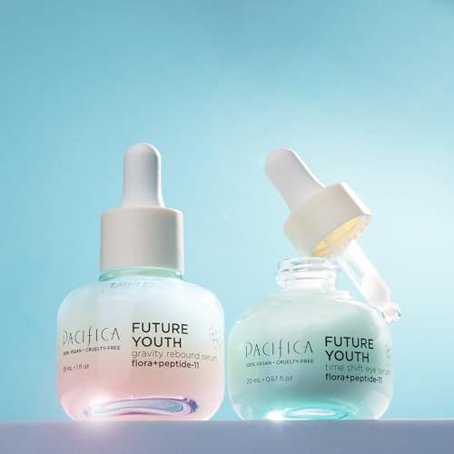 Pacifica Beauty Future Youth Gravity Rebound Serum, Skincare, Gel Serum, Fine Lines, Wrinkles, Anti Aging, Lightweight, Peptide Serum For Face, For Aging and All Skin Types, Vegan, 1 fl oz (1 Count)