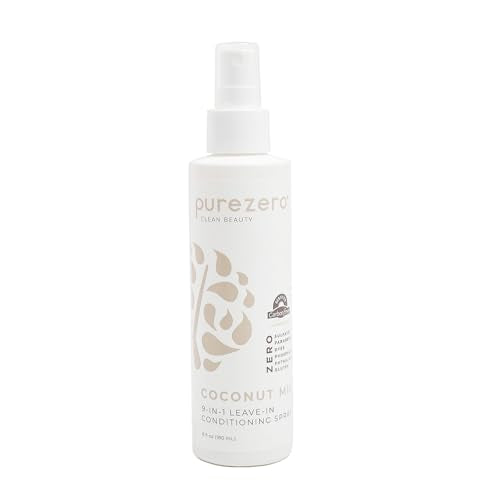 Purezero 9-in-1 Leave-In Conditioner Spray 6 oz - Multi-Action Hair Treatment