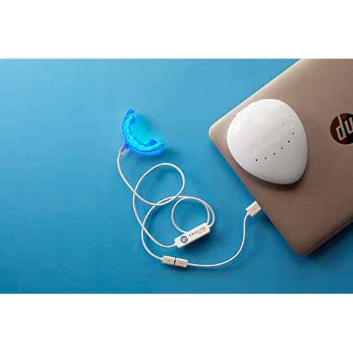 Smileactives Prolite Professional Teeth Whitening Kit, Dental Quality LED Light Teeth Whitener for White Teeth & Smile, 16 Minute Built-in Timer, Teeth Whitening Products, Helps Remove Tooth Stains