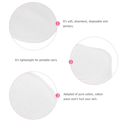 60Pcs Cotton Makeup Remover Pads - Soft Disposable Rounds