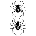 Anime Tattoo Spider 8,Anime Cosplay Temporary Sticker (A)