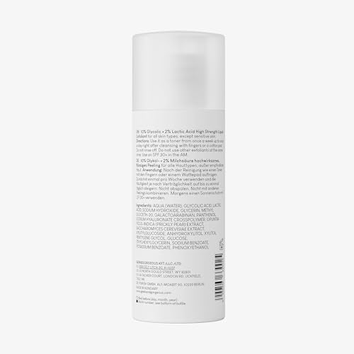 Geek & Gorgeous ? Smooth Out ? 12% AHA Exfoliating Liquid with Glycolic & Lactic Acid ? For Smoother, Refined-Looking Skin ? With Nopal Cactus Extract ? 3.38 oz