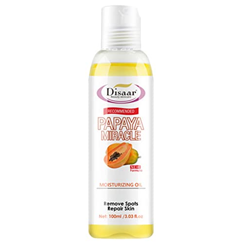 DISAAR BEAUTY Papaya Moisturizing Oil Purifying Remove Spots Repair Skin Easy Absorbs 100ml/3.03fl.oz