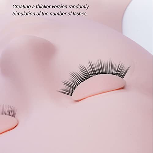 Estink Replacement Eyelids 3 Pairs Double Layer Eyelash Training