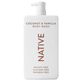Native Sulfate Free Body Wash Contains Naturally Derived Ingredients | for Women & Men| Coconut & Vanilla, 36 oz
