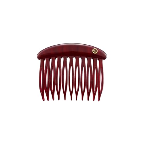 Evita Peroni Red French Hair Comb Acetate Side Clip – Secure French Twist