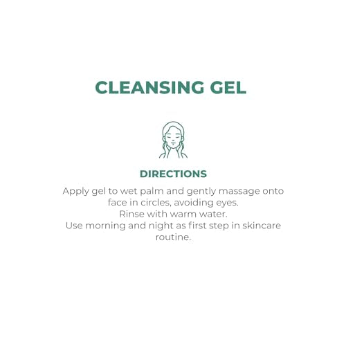 Dermaglos Facial Cleanser, For Combination to Oily Skin | Provitamin B5, Allantoin, Glycerin | Daily Face Wash, Deep Cleansing Gel, Impurity & Excess Oil Removal | Acne Cleanser | 5.29 Oz
