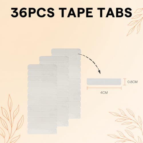 Full Shine Tape-In Hair Extension Adhesive Tabs, 36 Pack