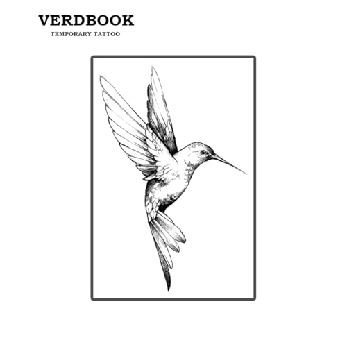 VERDBOOK Waterproof Temporary Tattoos - 2-Sheet Kit with Applicator