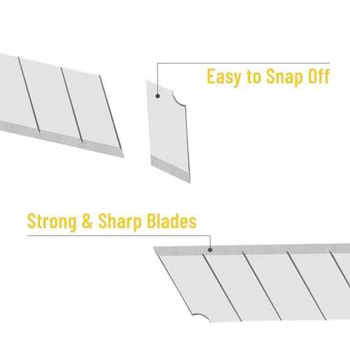 Bates Snap Off Blades, 100pcs, 9mm, 60 Degree, Stainless Steel Razor Blades