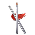Retractable Lip Brush Applicator - Professional Flat Bristle Makeup Brush