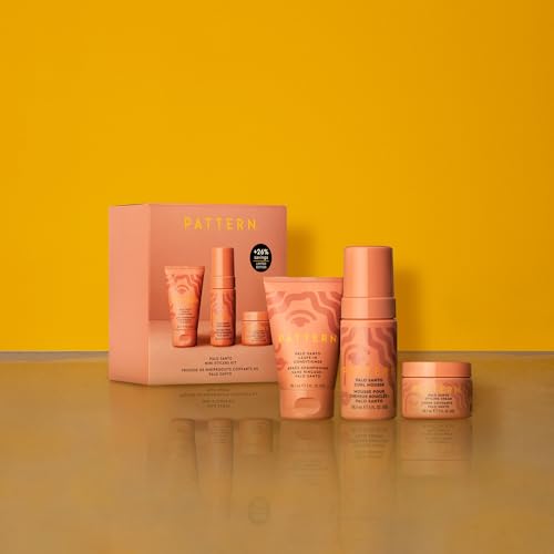 PATTERN Palo Santo Mini Travel Kit - Leave-In Conditioner, Curl Mousse & Styling Cream