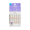KISS Core French White Squoval Press On Nails Kit, Petite Size, 32 Ct