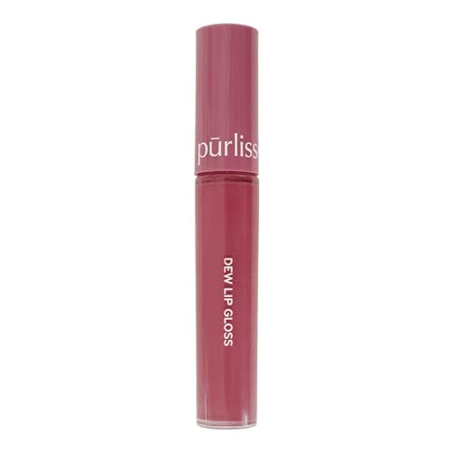 PūrLisse Dew Moisturizing Lip Gloss Mauve Berry Hydrating & Non-Sticky