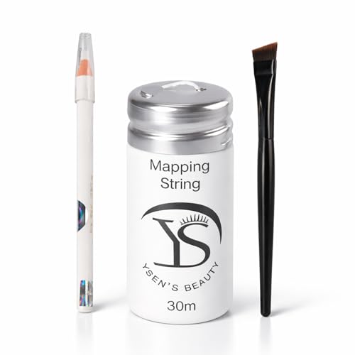 Eyebrow Mapping Kit with 30m String, Pencil & Brush