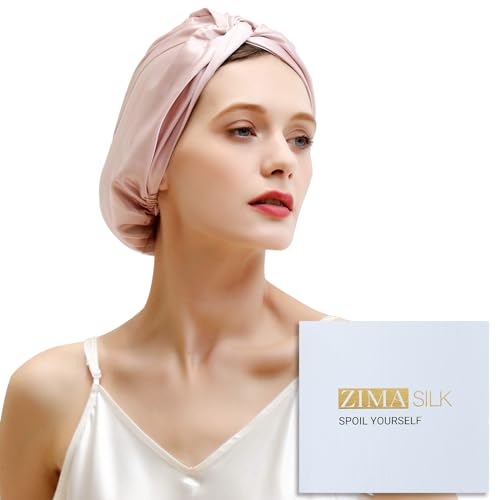 ZIMASILK 22 Momme Mulberry Silk Bonnet for Sleeping & Hair Care