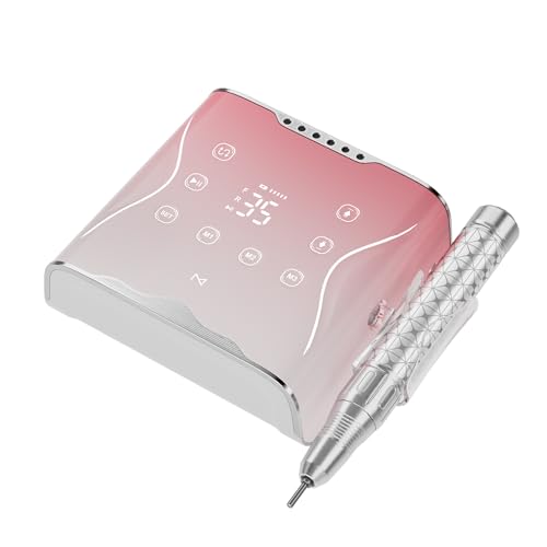 M Nova Pro Cordless Nail Drill - 35,000 RPM Brushless E-File for Acrylic & Gel Nails