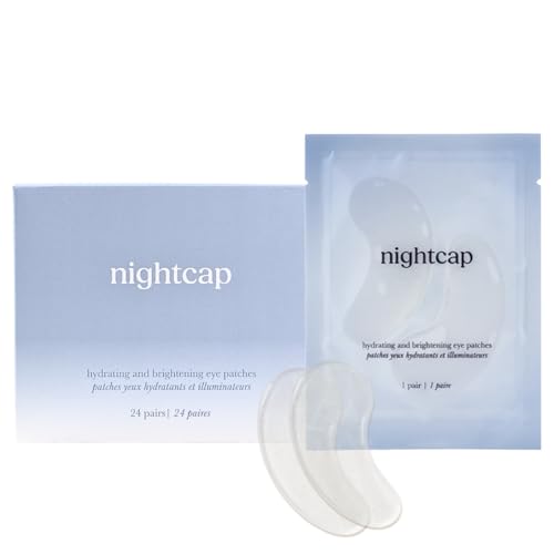 Nightcap Under Eye Patches ? Cooling Hydrogel Eye Masks for Puffy Eyes, Dark Circles & Tired Skin ? Collagen, Hyaluronic Acid, Niacinimide? 24 Pair Set