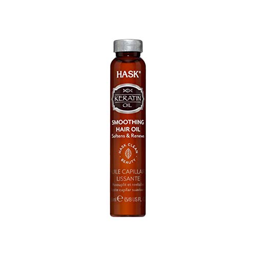 Hask Keratin Protein Smoothing Shine Oil Vials (12-Pack)