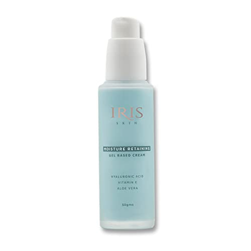 IRIS Moisture Retaining Gel Based Cream, Hydrating Formula with Hyaluronic Acid, Aloe Vera, Vitamin E