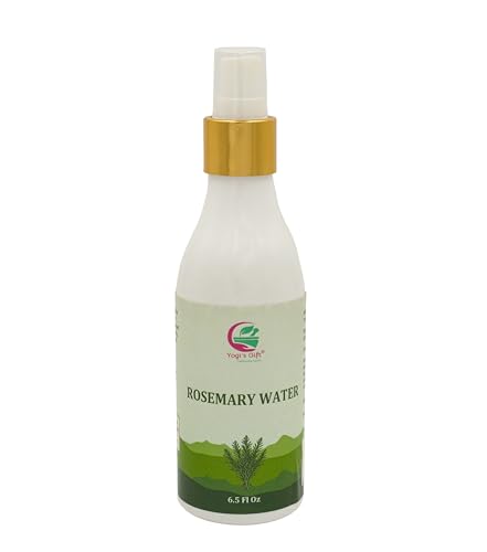 Yogi's Gift Rosemary Water 6.5 fl oz - Hydrosol Mist for Hair, Face & Skin, Pack of 1