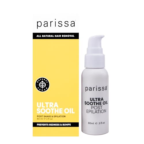 Parissa Ultra Soothe Oil, Calming Essential Oil for Inflamed Skin, Post-Shave & Epilation Treatment for Ingrown Hair & Razor Bumps