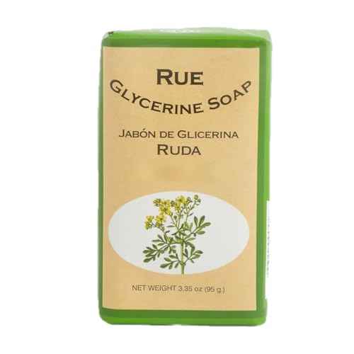 Lanman & Kemp Rue Glycerine Soap Bar 3.35 Oz - Jabon De Glicerina Ruda (Pack of 4)