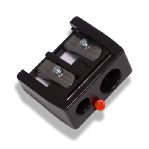 MĒTIER Le Deux Precision Eye & Lip Cosmetic Pencil Sharpener - Compact