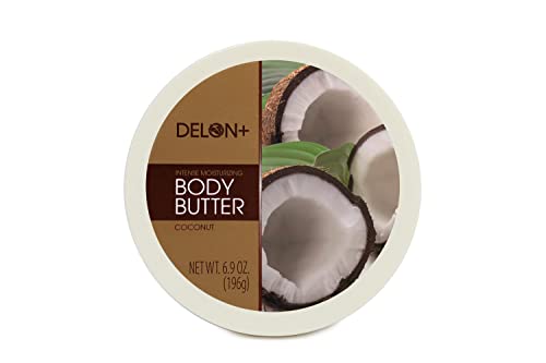 DELON Intense Moisturizing Body Butter, 6.9 Oz (Single) (Coconut)