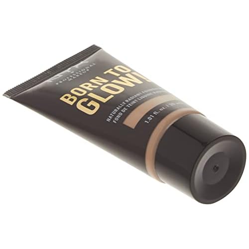 NYX PROFESSIONAL MAKEUP Born To Glow Naturally Radiant Foundation, Medium Coverage - Porcelain