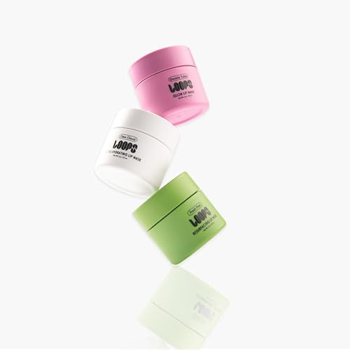LOOPS Luxe Lips Trio Ultra Hydrating Lip Masks - Exfoliate, and Restore Hydration Below the Surface - Lip Balm, Stocking Stuffer