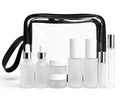 18-Pack TSA Approved Glass Travel Bottles Set with Pump Spray