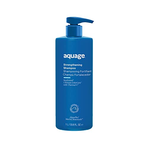 Aquage SeaExtend Strengthening Shampoo - Mineral-Rich Bio-Strengtheners And A Rejuvenating Blend Of Algasilk Improve Strength And Help Reduce Breakage, 33.8