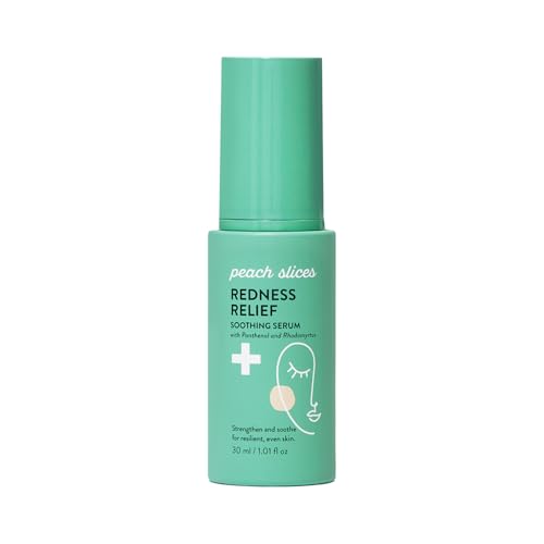 Peach Slices - Redness Relief Soothing Serum (1.01 oz) - Strengthen & Soothe - Resilient & Even Skin - Panthenol, Rhodomyrtus, Cica, & Allantoin - Vegan, Cruelty Free, Korean Skin Care & Beauty