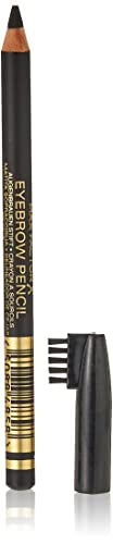 Max Factor Eyebrow Pencil #1 Ebony - 2-in-1 Brush