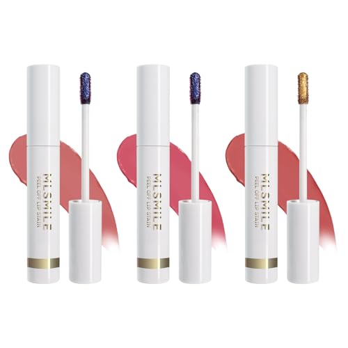 3-Pack Peel Off Lip Stain - 24Hr Waterproof Matte Lip Tint