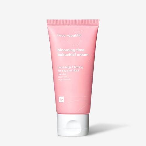 Face Republic Blooming Time Bakuchiol Cream 50ml 1.69 fl oz | Day & Night Nourishing Cream, Wrinkle Care | Bakuchiol, Adenosine | Firm, Elastic, Plump Skin | Cruelty-Free Vegan Korean Skin Care